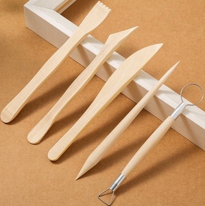 Juego de 5 Herramientas para Modelar Esculturas en Madera, Arcilla, Polímero y Cerámica, Herramientas para Grabar en Madera, Herramientas para Esculpir Arcilla - Product Image 5
