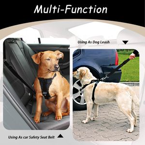 KingHon <b>Dog</b> Car Safety <b>Dog</b> Harness Reflective Elastic Traction <b>Belt</b> With Circular Strips Training <b>Running</b> Pet Seat <b>Belt</b> Car Seat - Product Image 2