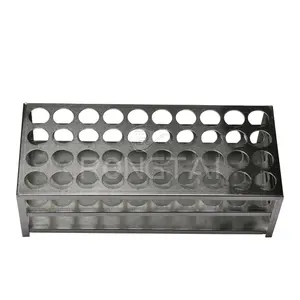 RONGTAI Wall Mounted Test Tube Rack Fabricantes 6*15 Furos Test Tube Stand China ABS Material Test Tube Rack Holder