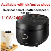Pot à perles électrique commercial 110V pour les magasins de bubble tea, grande capacité, entièrement automatique, fonctionnement mains libres, fabriqué en Chine