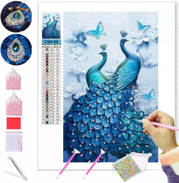 5D Diy Diamond Painting Kit Full Drill Arts Canvas Wall Decor 5d Diamond Painting