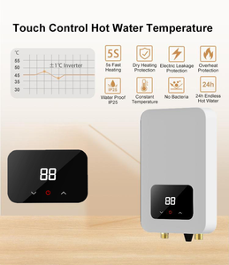 Calentador de Agua Instantáneo Inteligente para Cocina y Baño, de 3.5kW-7.5kW, sin Tanque, con Control Remoto y Táctil, Fácil de Usar - Product Image 2