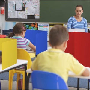 Separadores de Escritorio para Oficina y Escuela de Material PP al por Mayor, Paneles de Privacidad para Estudiantes para Exámenes - Tamaño y Color Personalizables, Corte Disponible - Product Image 2