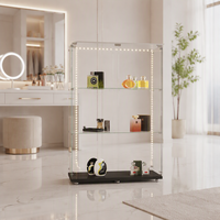 Vente directe d'usine, armoire à vin moderne de haute qualité, verrouillable, double porte, trois portes en verre trempé, noir, avec éclairage LED