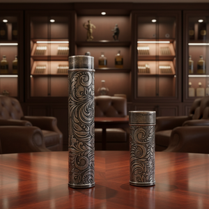 जिफेंग JF-020 कस्टम लोगो ट्रैवल पीतल के डिजाइन सिगार ट्यूब धारक को 57 रिंग गेज के तहत मिला - Product Image 5