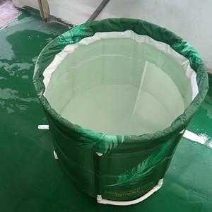 Bain de trempage pliable en PVC pour adultes et <span class=keywords><strong>piscine</strong></span> spa pour bébés avec anneau flottant pour le cou – Installation facile – Offre spéciale - Product Image 6