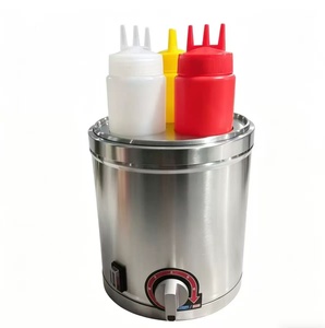 Calentador de Salsas Comercial de 4.3QT, Dispensador Eléctrico de Queso para Nachos de 600W, Bomba de Acero Inoxidable 86-194 ℉   para Hot Fudge Chili Caramel - Product Image 2