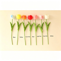 Fleurs artificielles en mousse de tulipes douces faites à la main, décorations d'Halloween, cadeaux, matériau en mousse, imperméables, respectueuses de l'environnement, naturelles