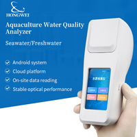 Analyseur de qualité de l'eau pour l'aquaculture 15-en-1 pour eau douce et eau salée : pH, OD, ammoniac, nitrite, alcalinité, sulfure, chlore et métaux