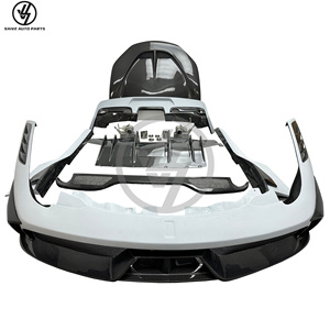 Kits de Conversión de Carrocería de Fibra de Carbono Estilo Speciale para Ferrari 458 2010-2015, Parachoques Trasero, Capó Delantero, Faldones Laterales, Escape - Product Image 1