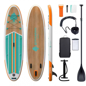 Tavola da Paddle Gonfiabile Pieghevole con Design a Doppio Strato ad Alta Rigidità per Surf su Acque Tranquille - Product Image 3