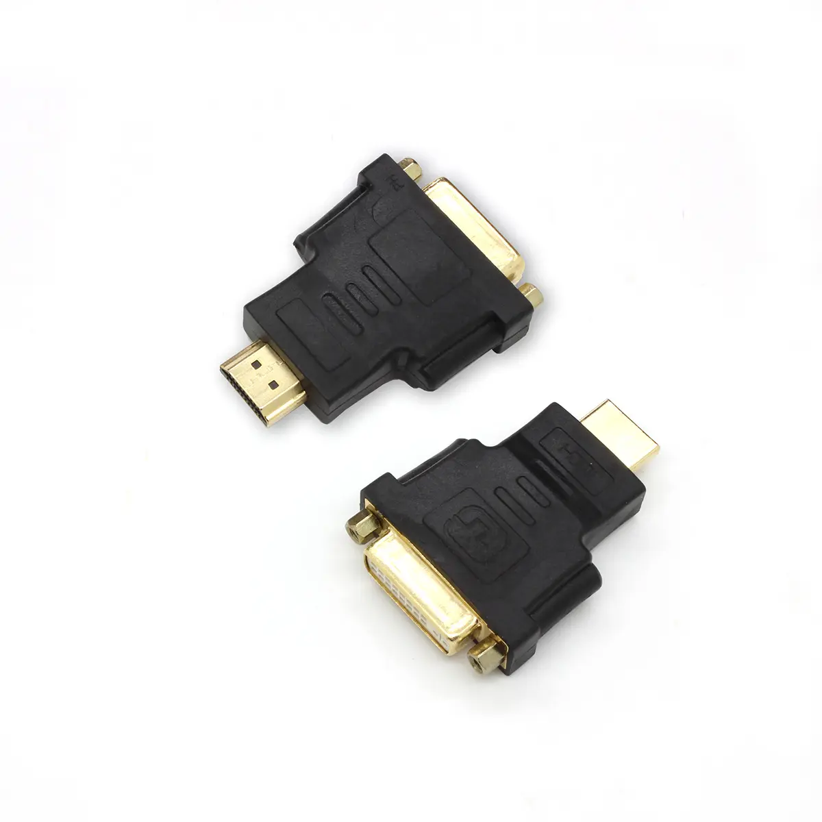 Лучший продукт позолоченный HDMI штекер-DVI I DVI гнездо Двунаправленный конвертер адаптер HDMI-DVI для ТВ-приставки монитора