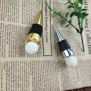 European Style Beaded Spherical Wine Bottle Stopper Metal Sealing Champagne Stopper Home Essentials Simple Design - Product Image 2
