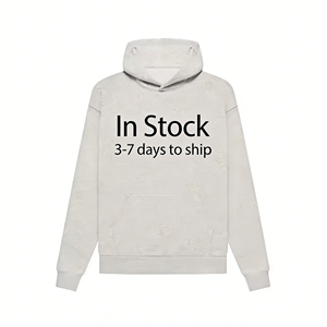 Sweat-shirt à capuche oversize pour homme en molleton de coton 380 g/m², gris clair, uni, de qualité supérieure, lourd, directement de l'usine - Product Image 1