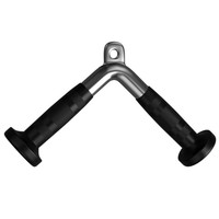 2024 Logo personnalisé en acier inoxydable LAT tirer vers le bas câble Machine attachement V poignée triceps corde en forme de V barre de presse barre rotative