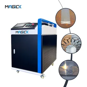 MKLASER Mini máquina de limpeza a laser de fibra portátil, máquina de limpeza a laser pequena multifuncional portátil 4 em 1 Ce
