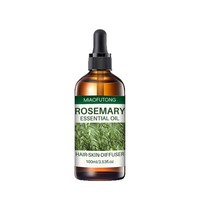 Huile Essentielle de Romarin 100ml 100% Pure et Naturelle pour la Croissance Capillaire, Nourrissante pour le Cuir Chevelu, Soin des Cheveux, Aromathérapie, Diffuseur, Massage Cutané, Graines