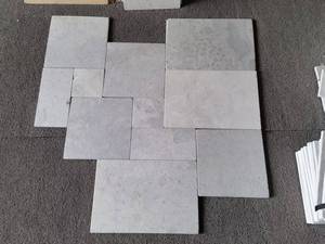 Dalles de sol et revêtements muraux en pierre de calcaire beige blanc gris de conception moderne - Product Image 3