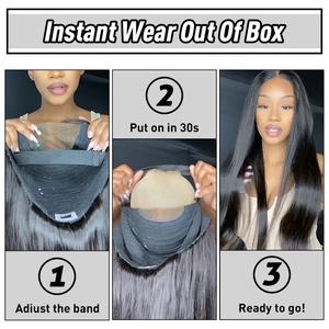 Wear and Go Glueless Wigs Human <b>Hair</b> Pre Plucked Pre Cut 6x5 HD Lace Front Wigs Human <b>Hair</b> Straight Human <b>Hair</b> Lace Front Wigs - Product Image 5