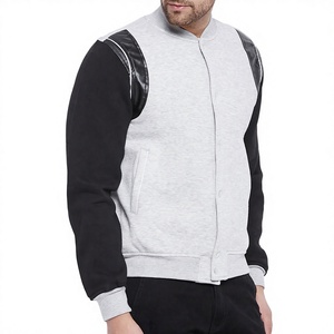 Chaqueta Varsity Personalizada de Algodón y Forro Polar, Teñida, Transpirable, Resistente al Viento, para Hombre, Ropa Urbana de Invierno, Marca Privada OEM - Product Image 3