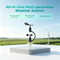 Estación Meteorológica Industrial Todo en Uno RS485 Modbus-RTU, Velocidad del Viento, Temperatura, Humedad para Monitoreo Ambiental en Exteriores