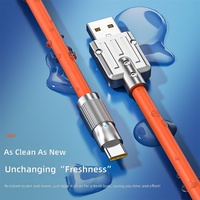 Kabel Data Bercahaya dari Bahan Elastomer Termoplastik untuk Pengisian Cepat dan Transfer Data Ponsel Android USB-C Grosir