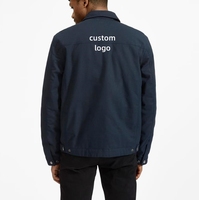 Maillot de sport universitaire décontracté personnalisé grande taille veste d'extérieur coupe-vent en jean imperméable et solide veste de baseball pour hommes