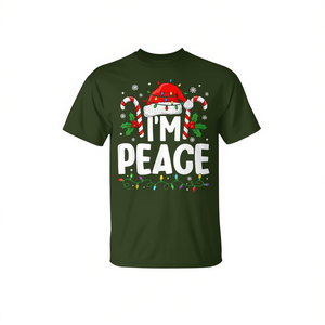 Camiseta navideña I Come In Peace para parejas, camiseta a juego para mujer - Product Image 2