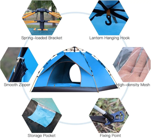 Tente instantanée OEM imperméable <span class=keywords><strong>pour</strong></span> l'extérieur, équipement <span class=keywords><strong>de</strong></span> pêche portable, tentes <span class=keywords><strong>de</strong></span> <span class=keywords><strong>camping</strong></span> robustes et automatiques - Product Image 5