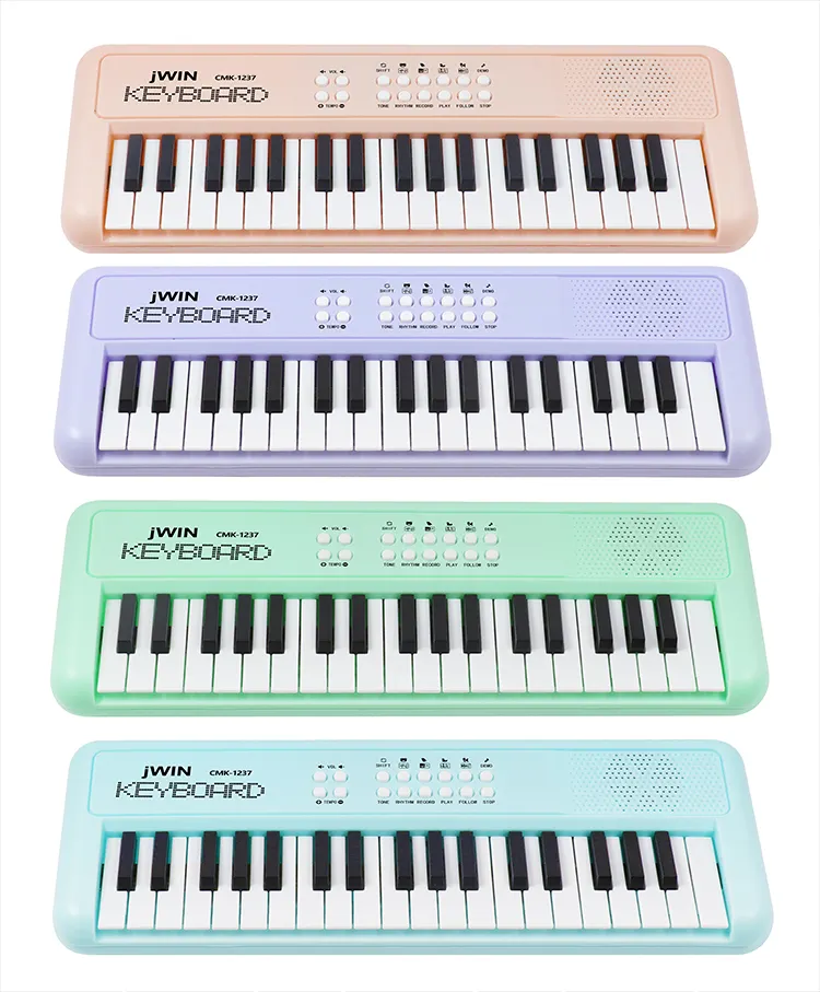 Âm Nhạc Đồ Chơi Đàn Piano 37 Mini Kích Thước Điện Tử Organ Đàn Piano Di Động Bàn Phím Nhạc Cụ Bàn Phím Điện Tử Cho Trẻ Em