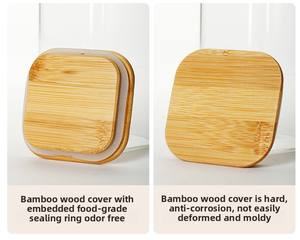 Característica ecológica Tarro de especias para alimentos de vidrio de borosilicato Tarro de almacenamiento de vidrio - Product Image 5