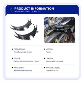 Alerones Delanteros Aerodinámicos para Motocicleta <span class=keywords><strong>Honda</strong></span> <span class=keywords><strong>Forza</strong></span> 350 <span class=keywords><strong>2021</strong></span> 2022-2025 2024 <span class=keywords><strong>125</strong></span> 2023-2024 - Product Image 5