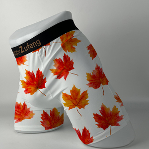 Boxer da uomo con Logo personalizzato biancheria intima <span class=keywords><strong>Super</strong></span> confortevole e <span class=keywords><strong>Sexy</strong></span> tessuto bianco bianco per sublimazione a maglia con Logo in vita - Product Image 4