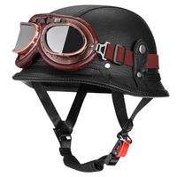 Vente directe usine – Casque de moto rétro style allemand avec design tactique, demi-casques et casques intégraux, lunettes de protection