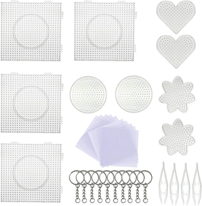 Set di perline fusibili da 5 mm a forma di animali con 20 vassoi e schede con modelli, kit fai da te per bambini, giocattoli educativi STEM - Product Image 3