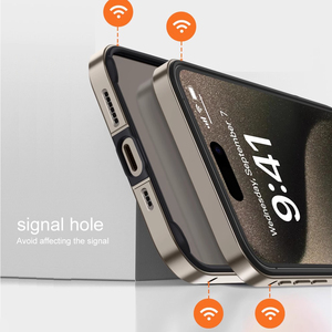 Custodia per telefono in alluminio per <span class=keywords><strong>iPhone</strong></span> 16 Pro Cover posteriore in metallo per <span class=keywords><strong>iPhone</strong></span> 16 Plus 15 14 <span class=keywords><strong>13</strong></span> 12 LM076 - Product Image 4