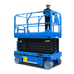 Plataformas elevadoras <span class=keywords><strong>de</strong></span> tijera autopropulsadas <span class=keywords><strong>de</strong></span> 10m y 12m con batería, neumáticos <span class=keywords><strong>de</strong></span> caucho sólido, las más vendidas en China para <span class=keywords><strong>alquiler</strong></span>. - Product Image 6