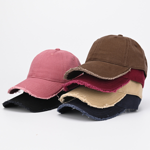 Alta calidad personalizar Logo diseñador deporte lavado desgastado hombres 6 paneles bordado algodón Casual papá sombrero gorra de béisbol lisa - Product Image 1