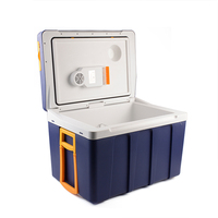 En gros grande capacité 50L portable réfrigérateur AC DC 12v refroidisseur avec roues durable puissant faible bruit électrique refroidisseur
