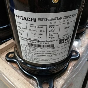 คอมเพรสเซอร์ทำความเย็นฮิตาชิ รุ่น K404DH-64Q2 แบบสโครล สำหรับปั๊มความร้อนแบบใช้ลมเป็นแหล่งพลังงาน - Product Image 2