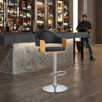 Chaise haute commerciale moderne de tabouret de barre en métal de meubles en bois solide de Offre Spéciale pour des chaises supérieures de barre de cuisine