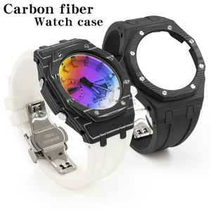 Kit de Modification de Luxe pour <span class=keywords><strong>G</strong></span>-<span class=keywords><strong>Shock</strong></span> <span class=keywords><strong>GA</strong></span>-2100/2110/<span class=keywords><strong>B2100</strong></span> Bracelet de Rechange Boîtier Ultra-Léger en Fibre de Carbone et Bracelet en Caoutchouc GA2100 - Product Image 3