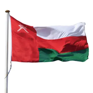 Oman Omani Flag 3x5 Ft Lite Weave Pro Series Printed 150D Polyester Country Flag Indoor Outdoor Vibrant Colors Brass Grommets