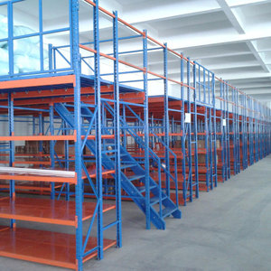 Montagem Armazenamento Racks <span class=keywords><strong>para</strong></span> Sótão Mezanino Piso Estrutura De Aço Do Metal Armazém De Aço Estrutural Rack Escada Mezanino Prateleiras - Product Image 5
