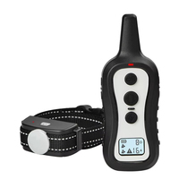 Collier de dressage pour chien Hot Dog en nylon et plastique, étanche IPX7, rechargeable, télécommande, collier anti-aboiement pour l'obéissance canine