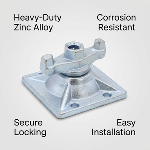 Dadi di ancoraggio forgiati zincati ad alta resistenza in acciaio C45 per <span class=keywords><strong>sistema</strong></span> di tiranti per casseforme, per uso ripetuto nelle costruzioni in calcestruzzo - Product Image 1
