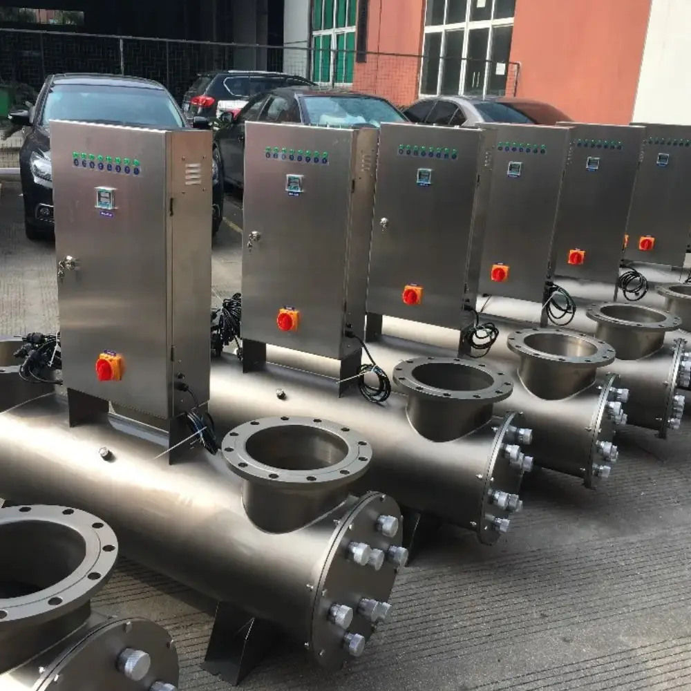 Industria sistema di trattamento delle acque Uv apparecchiature a media pressione in acciaio inox tubazioni Uv filtro acqua Agua