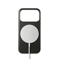 Étui magnétique en cuir PU gaufré à 360 degrés pour 14-18 Pro/Pro Max avec aimant puissant
