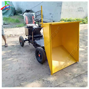 Bouw Dump <span class=keywords><strong>Truck</strong></span> Feed Mest Removal Vrachtwagens In Boerderijen Vier-Wiel Elektrische As Winkelwagen - Product Image 4