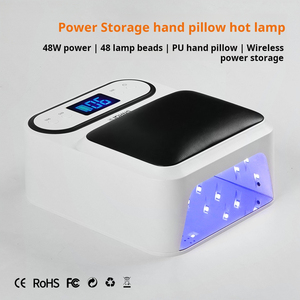 Lampe à ongles rechargeable 48W avec repose-main, longue autonomie, séchoir UV pour gel, idéale pour salon de manucure - Product Image 3